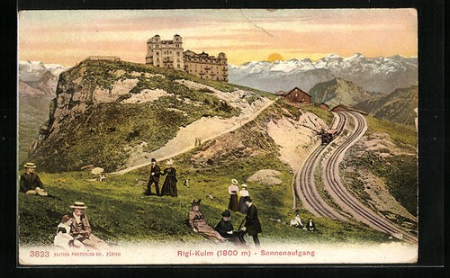 Ansichtskarte rigi kulm - ansichtskarte, rigi-kulm