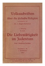 Ziegler-Karlsbad, Dr.I.Goodman-London , Paul Volksschriften Uber Die Judische R