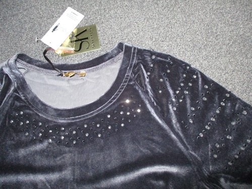 Samt nicky pulli - -,