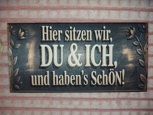 Holzschild mit spruch neu - holzschild,