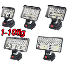 1-10st LED Taschenlampe Arbeitsleuchte Strahler Licht Für Makita Li-ion Akku 18V