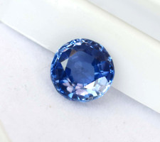 4.50 CT Natürlich Blauer Saphir Rund Schliff Zertifiziert Lose Edelstein für