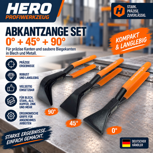 Hero falzzange biegezange - hero, set