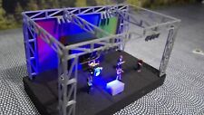 Rockkonzert  Bühne  Sound  Open Air Festival Fertigmodel 1:87  Lichtshow LED