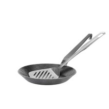 GRÄWE Schmiedeeiserne Pfanne Eisenpfanne 20 cm Bratpfanne mit Pfannenwender