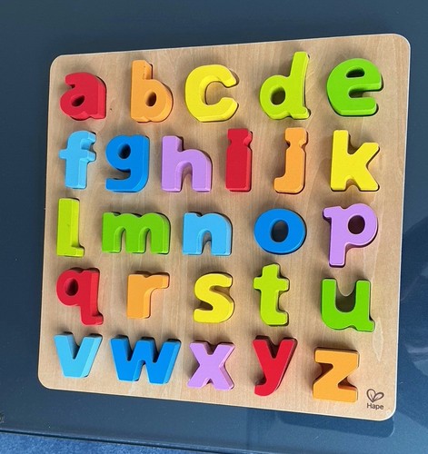 Buntes abc holzpuzzle - buntes,