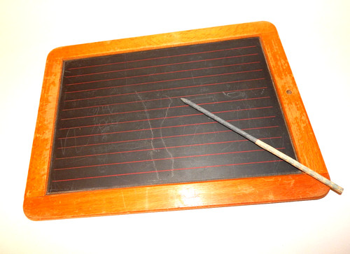 Schöne alte schiefertafel - alte,