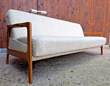 Designer teak sofa - teak, 60s