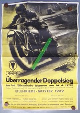 Motorsport Plakat 1939