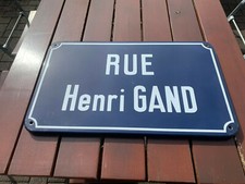 Altes Emailleschild Straßenschild FRANKREICH