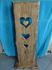 Deko-Holzbrett mit Sockel, nur für Innen, massiv Fichte, Handarbeit, ca. 104 cm