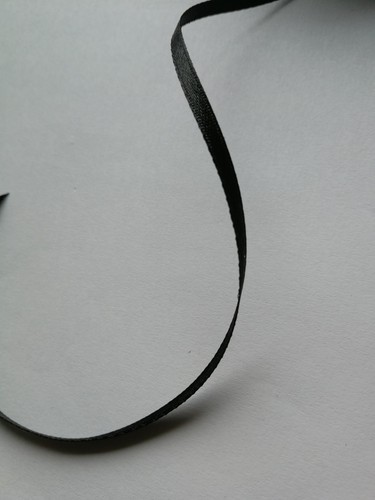Satinband schwarz 3 mm - m,