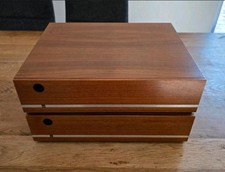 Aufbewahrungsbox für Vinyl-Schallplatten von DUAL aus den 1960/ 1970er Jahren