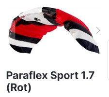 Wolkenstürmer Lenkmatte Paraflex Sport 1.7 (rot) - flugfertig inkl. Schnüre