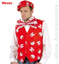 Weste kölner karneval - weste, rot
