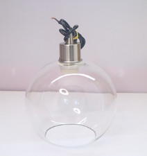 Glaskugel Hängelampe mit E27 Fassung Vintage Industrie Look Pendelleuchte Ø20cm