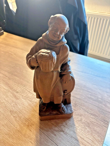 Echte holzfigur mönch - –,