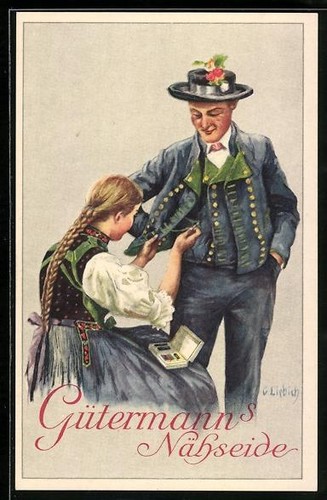 Künstler curt liebich - künstler-ak,
