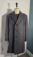 Gieves & Hawkes Crombie Wollmantel Herren UK 44/46 schwer dunkelgrau 60er/70er Jahre