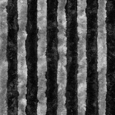 Flauschvorhang silber-grau-schwarz aus Chenille 56 x 185 cm NEU Vorhang Camping