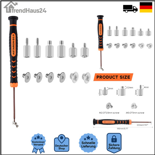 Astaron ssd schrauben kit - astaron, m.2