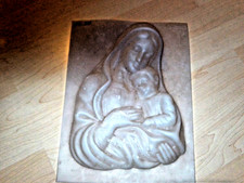 Gipsform Gießform Ausgießform Maria mit Kind Madonna mit Heiligenschein 29 CM