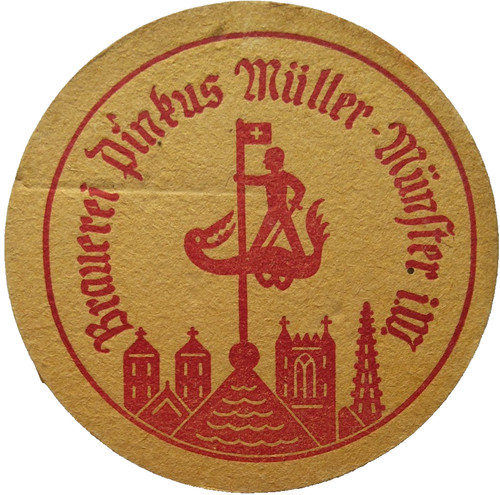Alter bierdeckel brauerei - bierdeckel,
