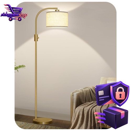 Stehlampe 165cm gold dimmbar - gold,