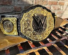 New heavyweight championship belt wrestling title adult size 6mm thick metal