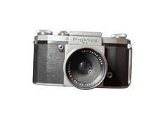 Praktica FX Kamera Carl Zeiss Jena Tessa 2,8 / 50 Objektiv Retro Vintage