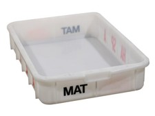 Vorratsbehälter 450x650x120 mm Stapelbox 28 l weiß Kunststoffkiste Lagerkiste