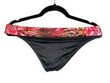Lascana Bikinihose Badehose String schwarz Größe 44 Damen Flower Blumen Print