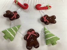 Girlande Weihnachten Dekoration Tilda Art Tannenbaum Handarbeit Shabby Land TOP