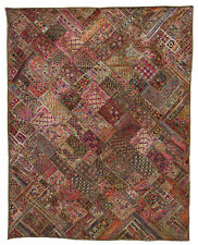 235x185 cm vintage orient Patchwork Teppich Wandbehang bettdecke Bedcover  22/11