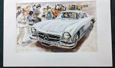 Mercedes SL Edition • 4x Grafik Porträt Reproduktion • Hans Liska • Andy Warhol
