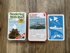 Schiff Quartett Seekrieg 1939-1945 von Ass Nr. 3258/4 Militaria Kartenspiel