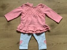 TOPO MINI Baby Set  2teilig Hose u. Oberteil Gr. 56 rosa hellgrau Bekleidungsset