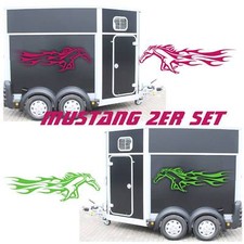 Mustang Pferd Aufkleber 2er