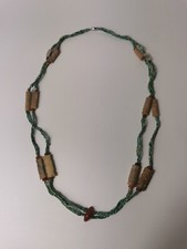 Kriegsstaaten Periode chinesische antike Jade Anhänger Türkis Rocailles Halskette