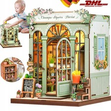 3D Holzpuzzle DIY Book Nook Kit Modellbausatz Puppenhaus Weihnachtsgeschenke DE