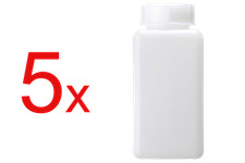 5x 100ml halbtransparente PE