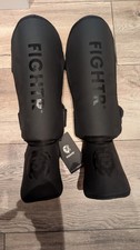 FIGHTR® Schienbeinschoner Kampfsport, Gr. XL, All Black