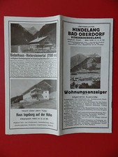 altes Reiseprospekt HINDELANG