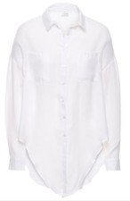 Damen bluse weiß weich - weiß,