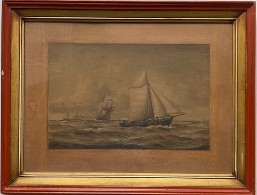 Aquarell 1877 marinemaler - 1877,