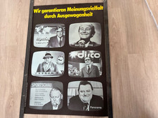Altes Original Wahl Plakat 1975 Wir garantieren Meinungsvielfalt -KEIN NACHDRUCK