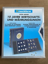 Leuchtturm VISTA-Album für 2 Euro Münzen 10 Jahre Wirtschafts- & Währungsunion