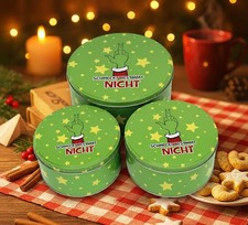 3er SET Keksdosen Gebäckdosen