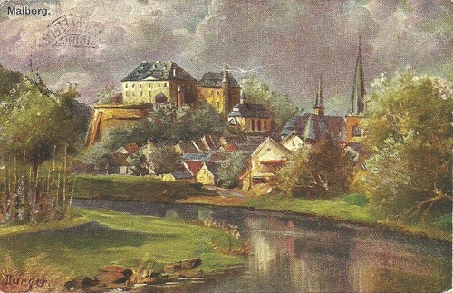 Künstler malberg - künstler-ak,
