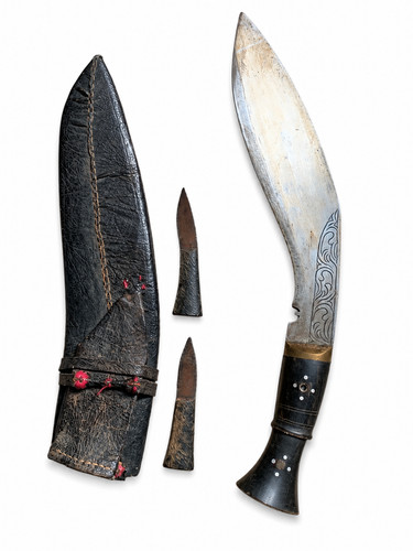 Vintage kukri messer - messer, nepal